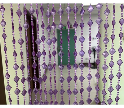 Produktbild von Türvorhang Acryl Ahornblätter Lila Violett 101,3 x 194,8 cm