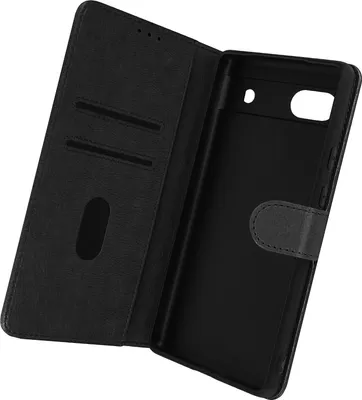 Produktbild von Avizar, Etui Kunstleder mit Standfunktion für Google Pixel 6a, Schwarz