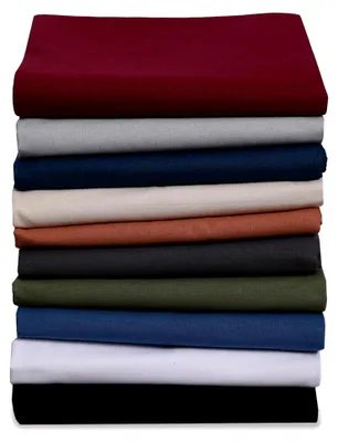 Produktbild von Renforce Bettlaken Haustuch aus 100% Baumwolle ohne Gummizug, Farbe: Anthrazit-Grau, Größe: 140 x 200 cm