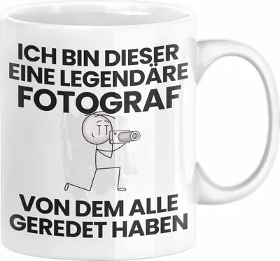 Produktbild von Fotograf Geschenk Tasse Lustige Geschenkidee Geburtstag für Fotograf Ich Bin Dieser Legendäre Fotograf Von Dem Alle Geredet Haben Kaffee-Becher (Weiß)