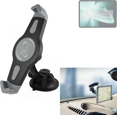 Produktbild von K-S-Trade Scheiben-Halterung für Tablets kompatibel mit OnePlus Pad KFZ Tablet Saugnapf Auto Halterung Windschutzscheibe Holder Halter