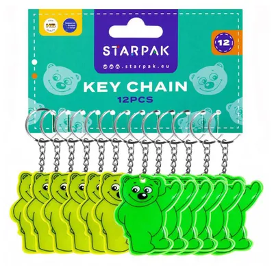 Zdjęcie produktu dla Odblaskowy brelok do kluczy, 12 szt.