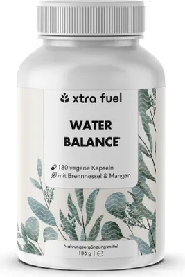Produktbild von Water Balance - 5-in-1 Nährstoffkomplex für Elektrolytgleichgewicht & leichte Beine* – 1x Dose (180 Water Balance Kapseln)