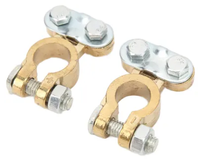 Image de 1 paire de bornes de batterie de voiture Résistance à la corrosion Bornes de batterie métalliques Connecteurs pour voitures
