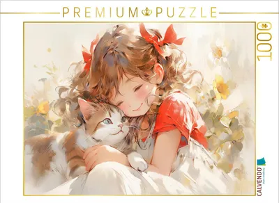 Produktbild von CALVENDO Puzzle Ein Motiv aus dem Kalender Der Mädchen-Kalender | 1000 Teile Lege-Größe 64x48cm Foto-Puzzle für glückliche Stunden