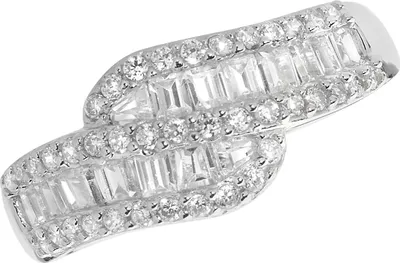 Produktbild von Atemberaubender 925 Sterling Silber Damen - Ring mit Zirkonia, 50 (15.9); TRS22338RSK