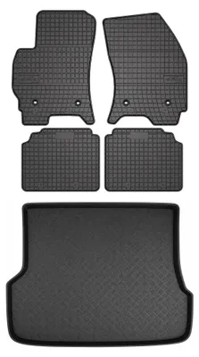 Obrázek produktu pro Gumové autokoberce SolidPRO + vana kufru pro: Ford Mondeo MK3 2001-2007 kombi 5 ks
