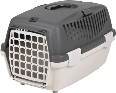 Immagine prodotto di TRIXIE Capri 1 XS Trasportino per cani e gatti, 32x31x48 cm, plastica, grigio chiaro e grigio scuro, fino a 6 kg