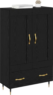 Zdjęcie produktu dla vidaXL Deska barowa o wyglądzie czarnego dębu 69,5 x 31 x 115 cm materiał drewnopochodny