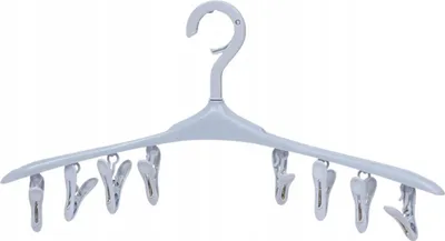 Immagine prodotto di Stendibiancheria quadrato - stendibiancheria - plastica - rotondo - stendibiancheria con 8 pinze - per calze e biancheria intima - pieghevole