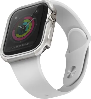Image de Uniq Etui Valencia Apple Watch Series4/5/6/Se 40Mm. Srebrny/Argent titane