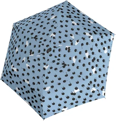 Produktbild von Knirps Taschenregenschirm Regenschirm US.050 Ultra Light Slim Manual Rainy Day Ice hellblau