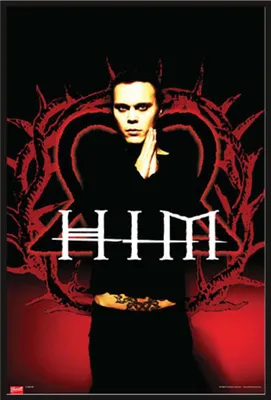 Image de HIM - Poster - Pray + cadre amovible, Shinsuke® Maxi plastique noir, vitre acrylique