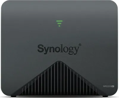 Zdjęcie produktu dla Synology MR2200AC, Wi-Fi 5 (802.11ac), Dual-band (2.4 GHz/5 GHz), Przewodowa sieć LAN, Czarny, Router biurkowy