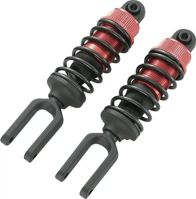 Produktbild von Reely 1:6 Aluminium-Öldruckstoßdämpfer Rot mit Federn Schwarz 125 mm 2 St.
