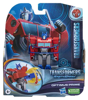 Image de Hasbro Transformers earthspark optimus prime classe guerrier