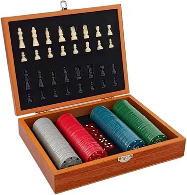 Imagen del producto de Juego de ajedrez magnético de madera, portátil, ideal para viajar