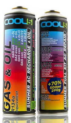 Produktbild von Klimaanlagen-Kältemittel-Set 2-in-1 + 5-in-1 Cool5 R134a-Ersatz