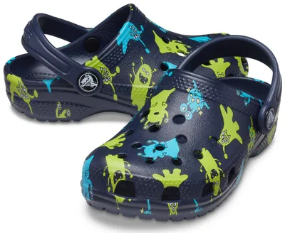 Obrázek produktu pro Crocs Kids' Classic Monster Print Clog Navy 23-24
