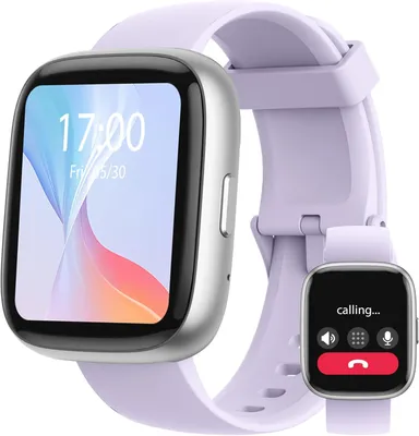 Smartwatch Damen Herren 1.83 Zoll Fitnessuhr mit Bluetooth Anrufen Alexa Herzfrequenz Schlafmonitor 100 Sportmodi IP68