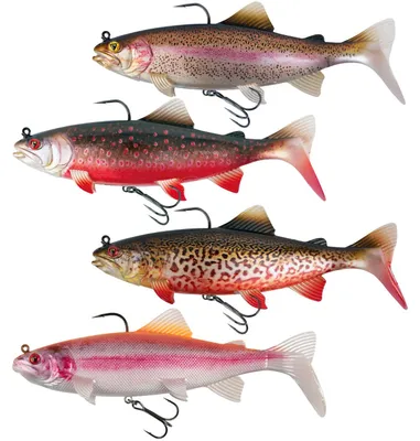 Produktbild von Fox Rage Replicant Trout - Gummiforelle, Farbe:super natural rainbow trout, Länge / Gewicht:23cm / 155g
