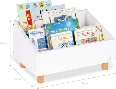 Produktbild von Kinderbücherregal 'Ando', weiß