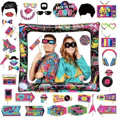 Image de Cabine photo gonflable rétro pour les fêtes