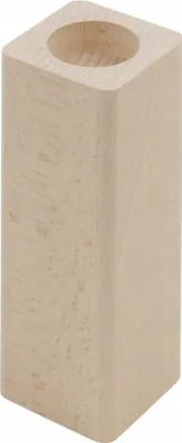 Zdjęcie produktu dla ŚWIECZNIK 16mx6cm drewniany Z ZAOKRĄGLONYMI BOKAMI bukowy 1 sztuka