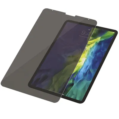 Zdjęcie produktu dla PanzerGlass ® Privacy Screen Protector iPad Pro 11″ (2018, 2020-2022, 2024) | Air 10.9'' (2020, 2022), Apple, Apple - iPad Pro 11″, Apple - iPad Air (2020), Apple - iPad Air (2022), Aplikacja na sucho, Odporny na zadrapania, Odporny na wstrząsy, Przeciwbakteryjny, Przezroczysty, 1 szt.