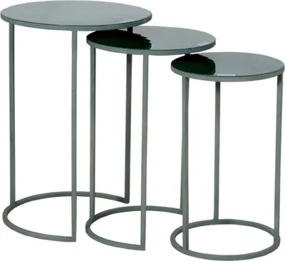 Produktbild von Beistelltisch 3-er Set Grün 42 x 60 cm