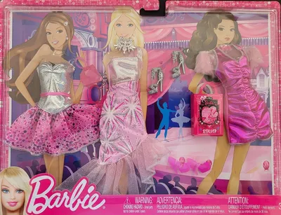 Produktbild von Barbie Fashionistas 3er Set TREND Mode in 3 versch. Ausführungen, N4855 (1 Set)