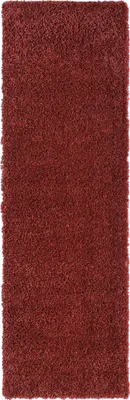 Obrázek produktu pro Koberec MY-RUG, koberec s vysokým vlasem Shaggy Star, 250x80, červený, mírně lesklý, extra nadýchaný, běhoun
