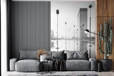Produktbild von Fotobehang - Dekorativer Wandbehang mit verschiedenen Artigen Lampen in Paris - schwarz weiß - Breite 160 cm x Höhe 240 cm