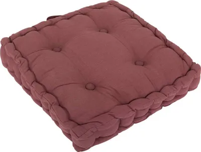 Produktbild von Atmosphera Bodenkissen Square - weinrot - 38,5 x 38,5 x 8 cm