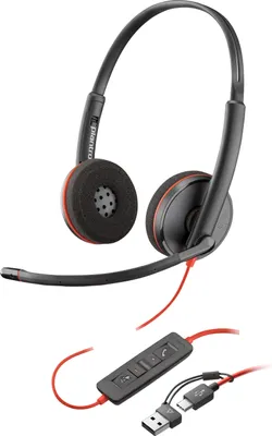 Produktbild von Poly Blackwire 3220 (schwarz, Stereo, USB-C)