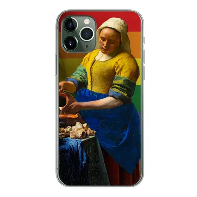 Produktbild von MuchoWow® Handyhülle Schutzhülle Hülle für iPhone 11 Pro Milchmädchen - Stolz - Vermeer Silikon Softcase Handy Hülle - Handy
