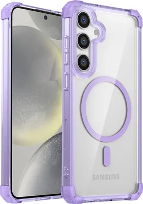 Obrázek produktu pro Magnetické pouzdro pro Samsung Galaxy S25+ kompatibilní s MagSafe, nárazuvzdorné, vojenská ochrana průhledné pouzdro Fialová