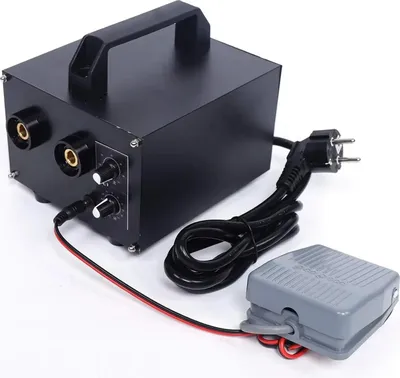 Image de Appareil de soudage par points - 6700W - Soudureur portable - Boîtier en aluminium - Résistant à la corrosion et à la rouille - 19 x 15 x 15 cm - Noir