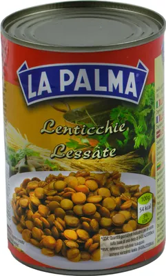Produktbild von Food-United GEKOCHTE LINSEN 420ml ATG 240g Dose Konserve braune Tellerlinsen von LA PALMA als Grundlage für Salate vegetarische Gerichte oder als Einlage in Suppen und Eintöpfen