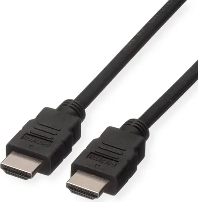 Obrázok produktu pre ROLINE GREEN HDMI vysokorýchlostný kábel s Ethernetom, TPE, čierny, 1 m