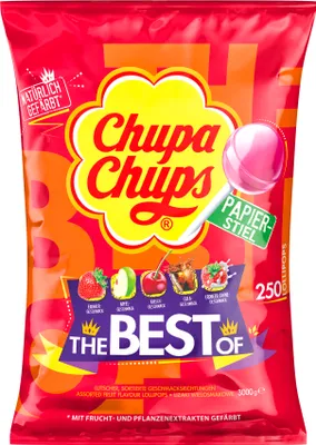 Produktbild von Chupa Chups Best of Lutscher fruchtig cremig Nachfüllbeutel 3000g