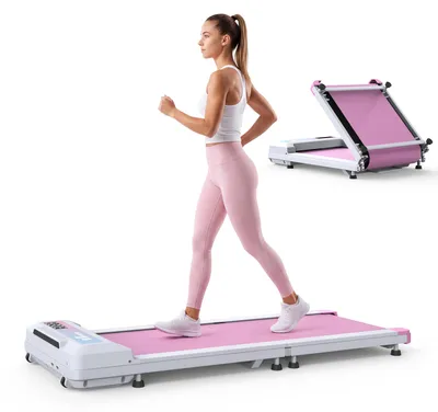 Obrázek produktu pro Chodítko pod stůl, běžecký pás, úsporný design, skládací o 180°, nosnost až 130 kg