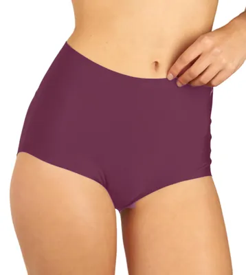 Image de Slip Ten Cate secrets taille haute cerise bordeaux femme
