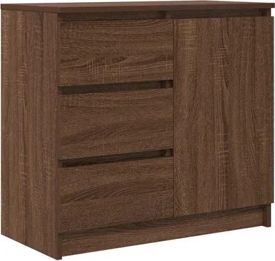 Produktbild von Sideboard mit Schublade Braun Eichen-Optik 71x35x65 cm