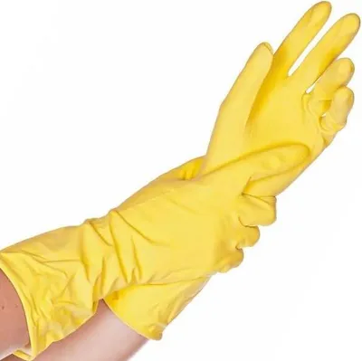 Produktbild von Gummihandschuhe Haushaltshandschuhe, Gelb M