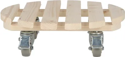 Obrázek produktu pro ESSCHERT DESIGN Pojízdná podložka pod květináč 38 cm, (max.nos. 160kg), přírodní