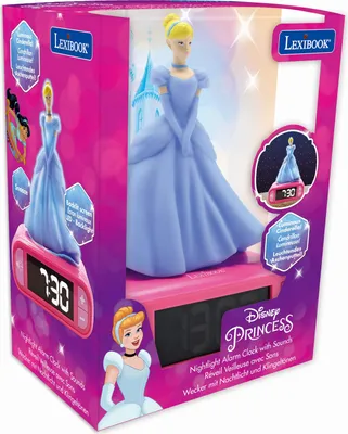 Produktbild von Lexibook Budík s nočným 3D svetlom Disney Princezná Popoluška