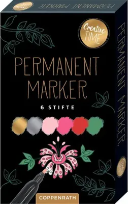 Produktbild von Coppenrath Verlag GmbH & Co.KG Permanent Marker - 6 Stifte (Creative Time) 5