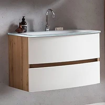 Produktbild von Waschbeckenunterschrank mit Waschbecken KOPENHAGEN