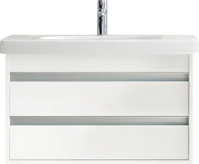 Produktbild von Waschtischunterbau KETHO 465x800x480mm weiß hochglanz weiß hochglanz
